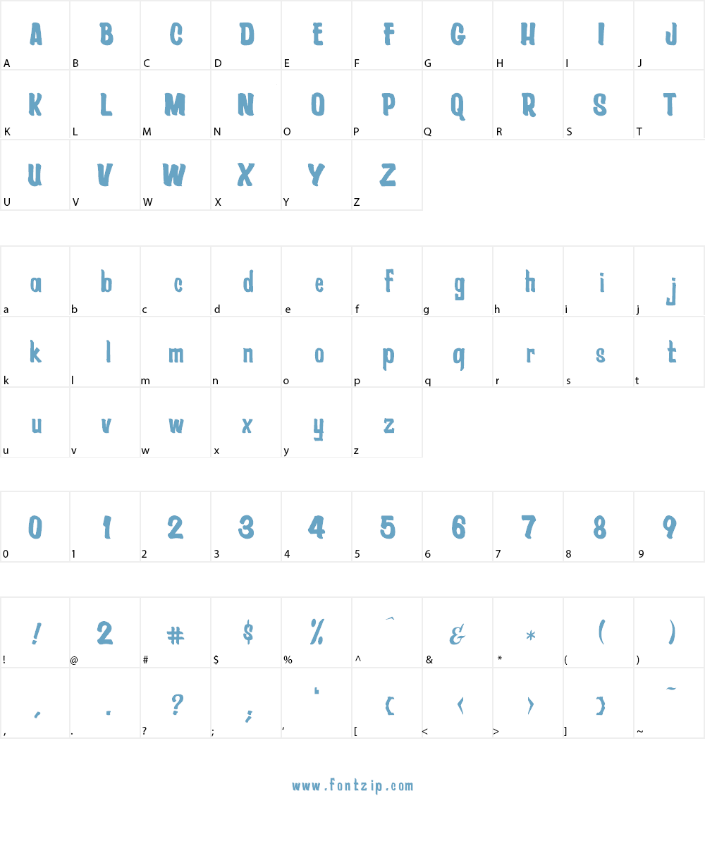 Pragana's Condensed Font Character